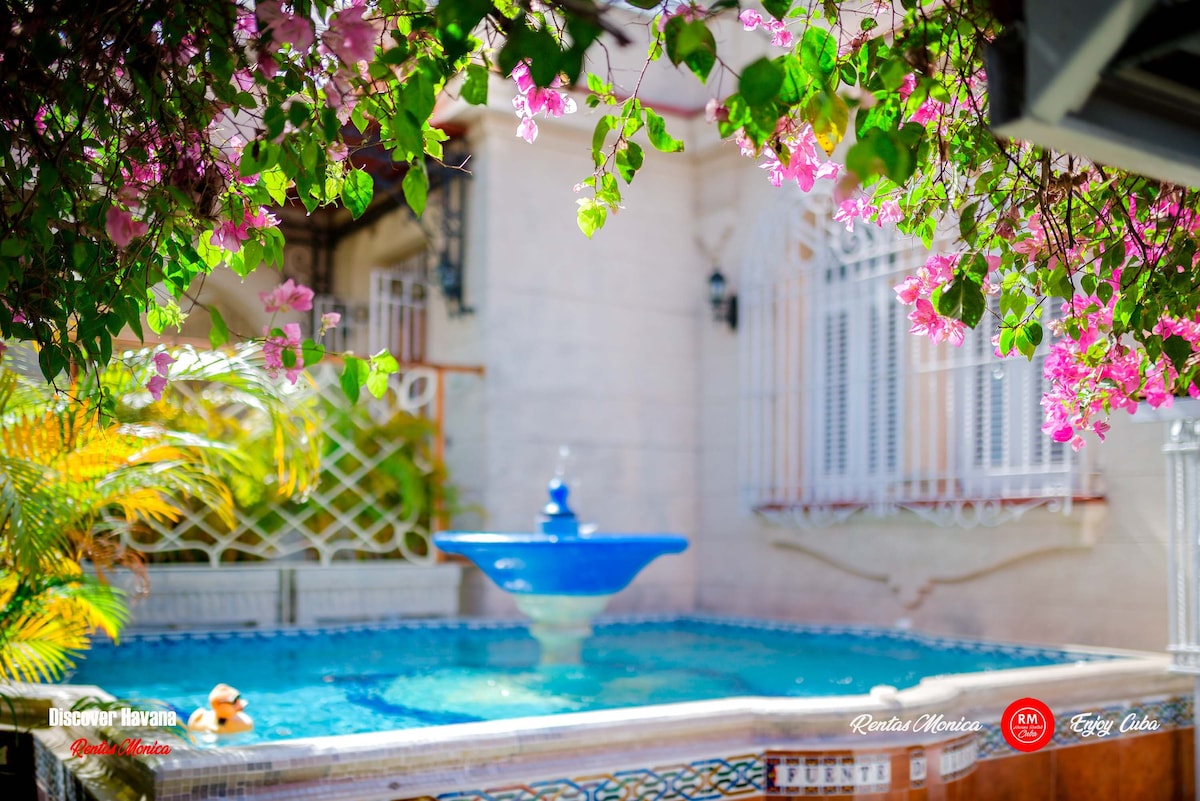 哈瓦那别墅经典泳池和令人惊叹的房东无线网络
