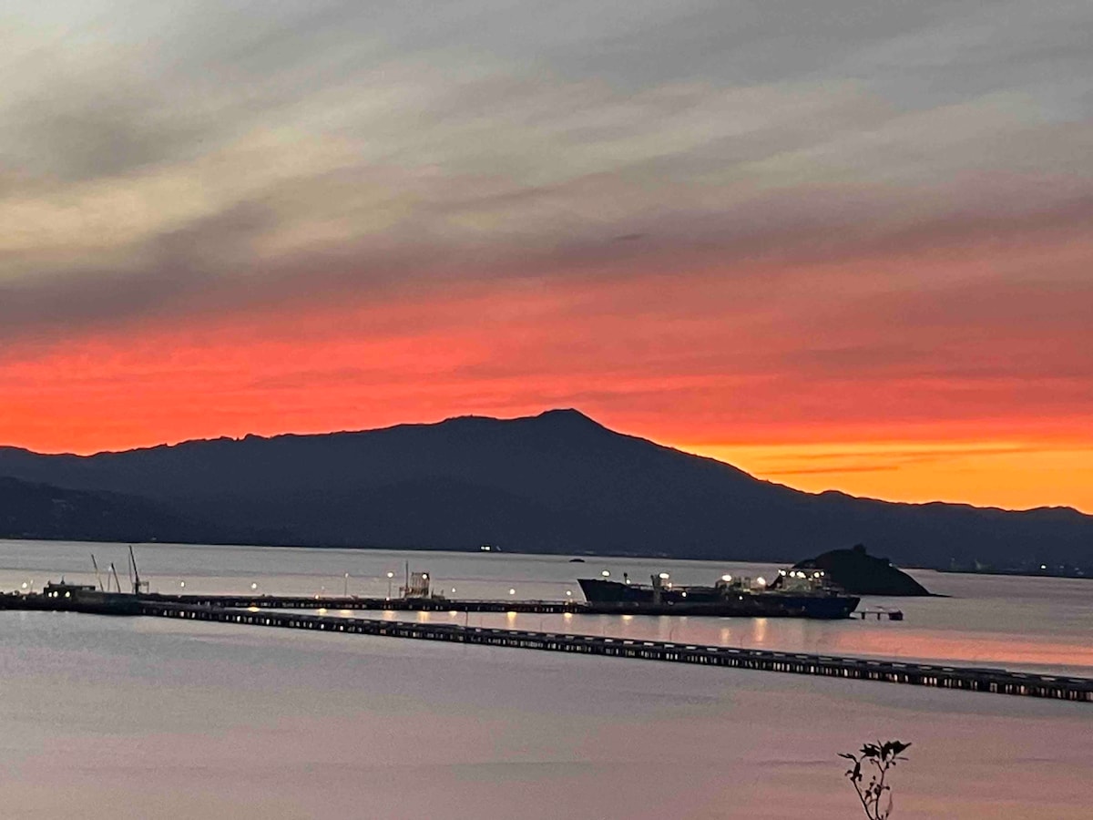 Point Richmond顶层单间公寓，可欣赏海湾美景