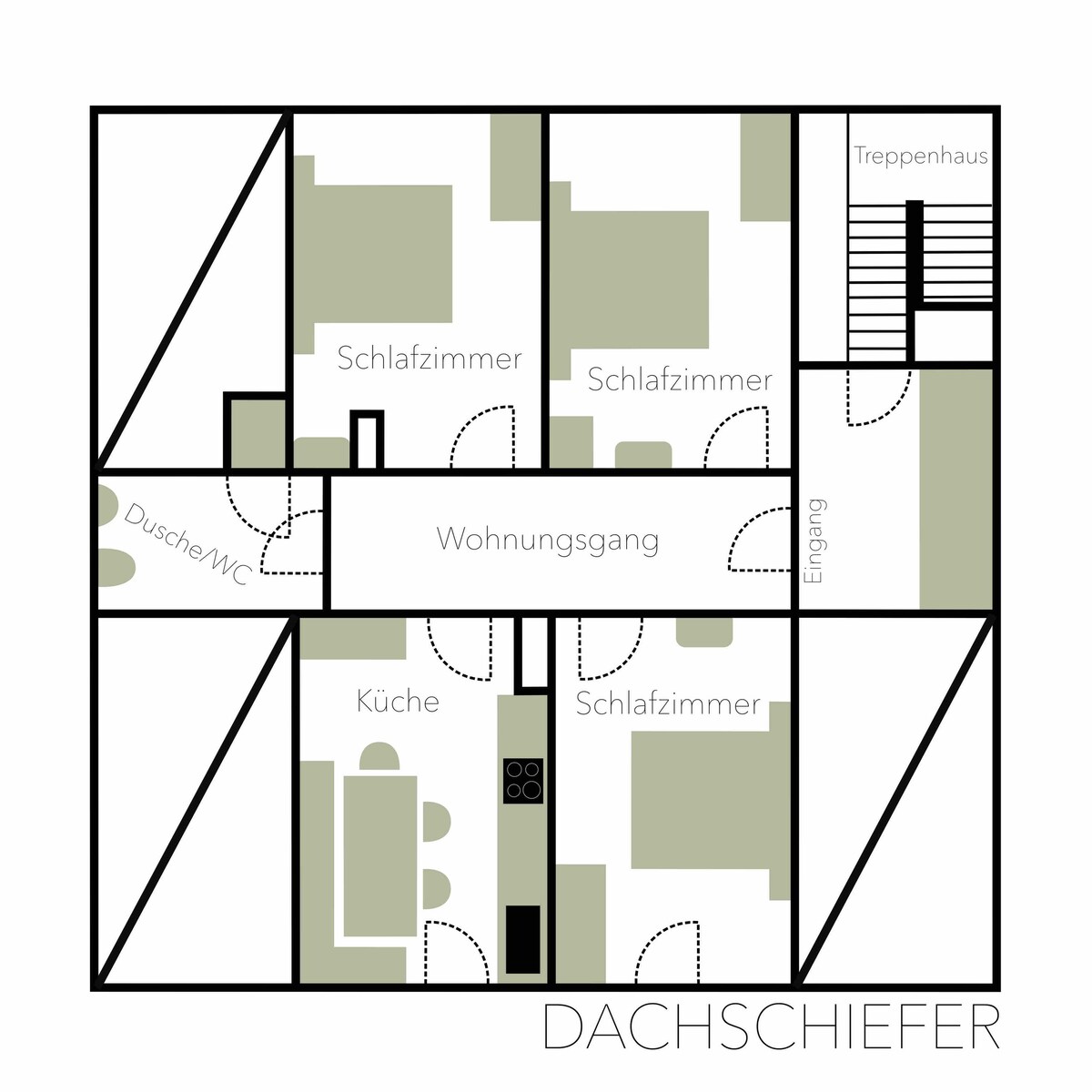 Tgesa Stener公寓「Dachschiefer」