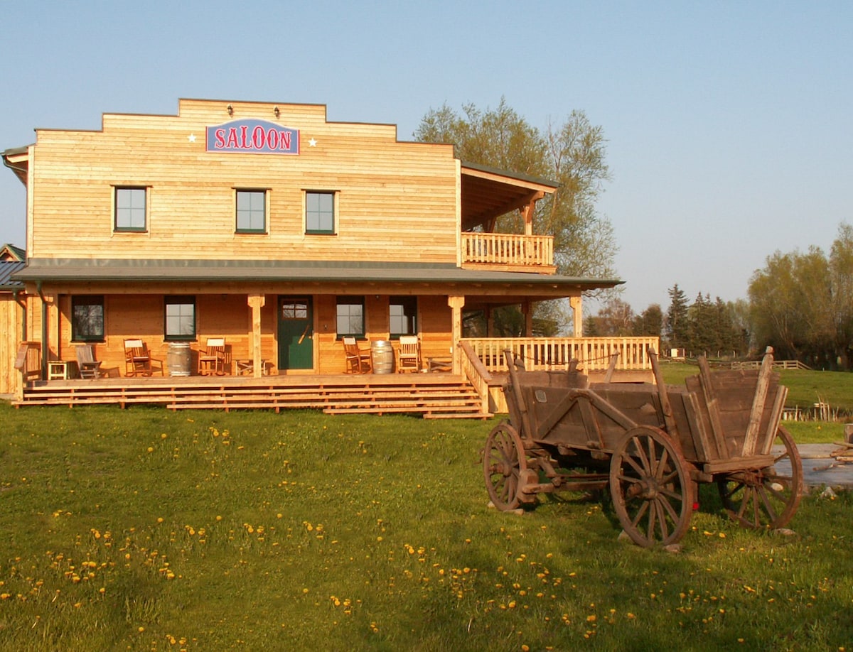 Gästezimmer auf der Horse Lake Ranch