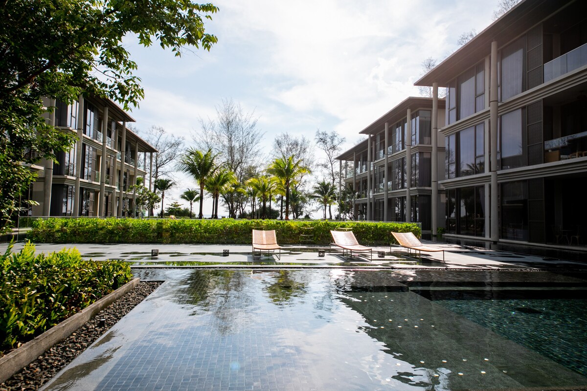 2卧Mai Khao海滩公寓、泳池、厨房、阳台
