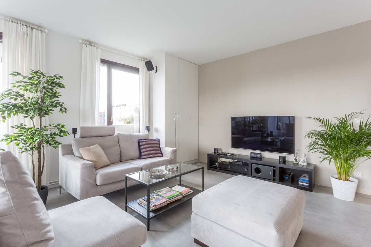 Appartement avec terrasse et vue sur la Seine