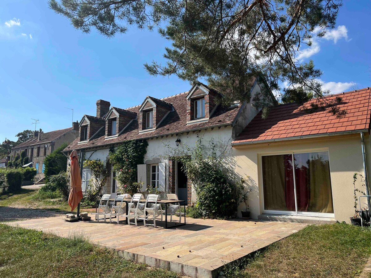 Villa campagne - Hammam & Piscine à 1h30 de Paris