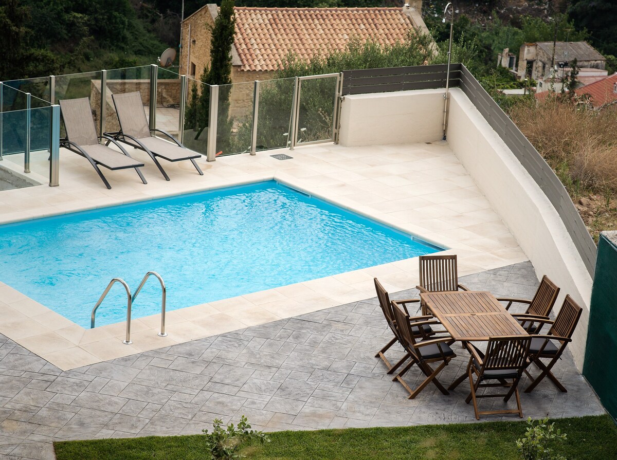 Modern Stone Villa with private pool