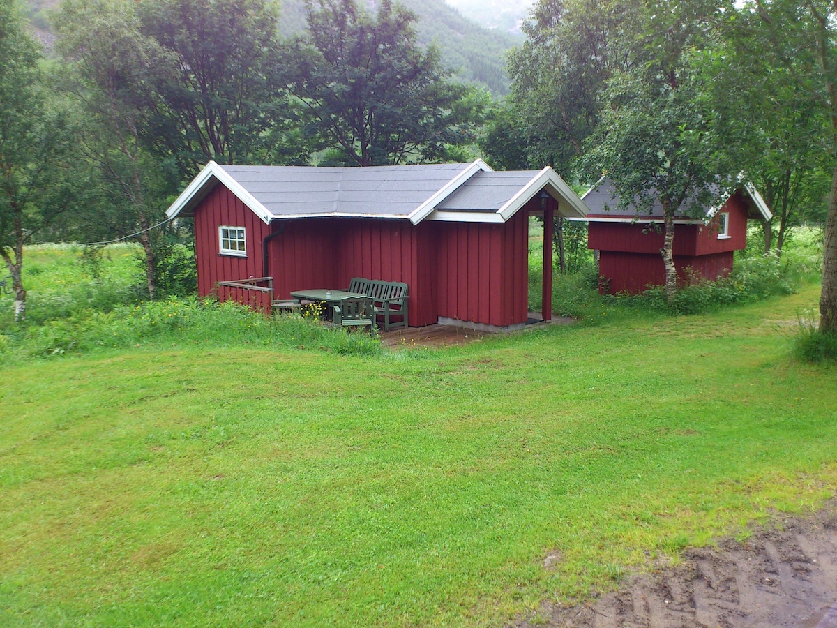 赫尔格兰海岸的小屋