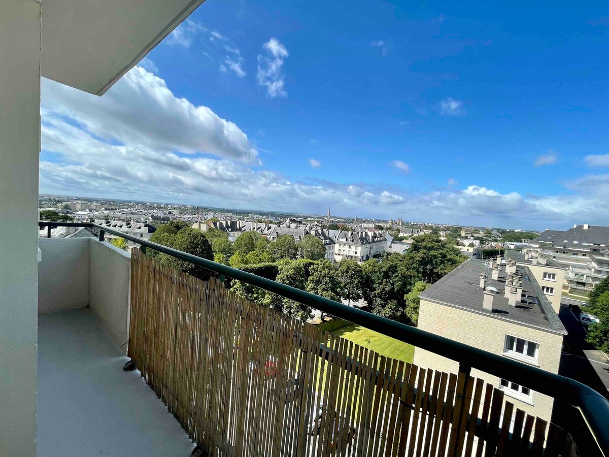 Vue sur la ville de Caen.