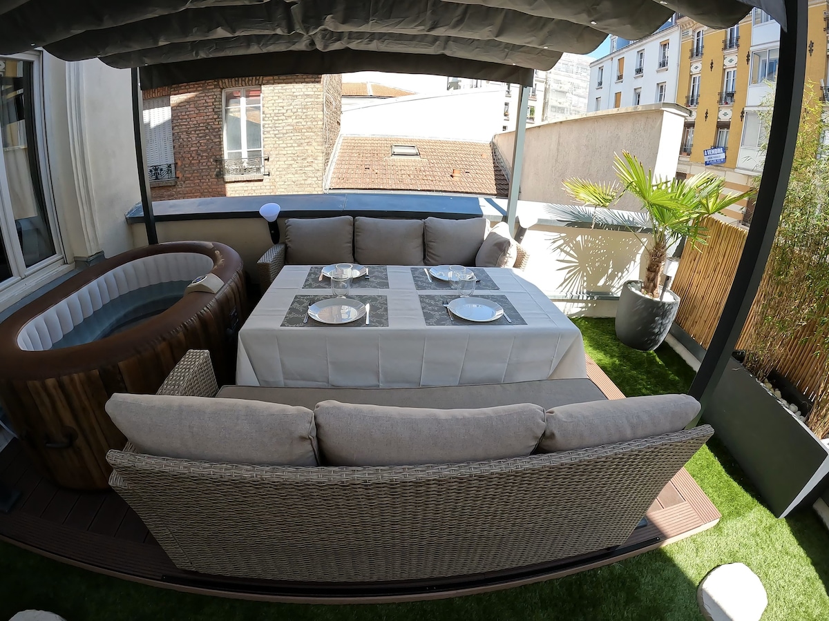 Paris in Love - Jacuzzi, terrasse, vidéoprojecteur