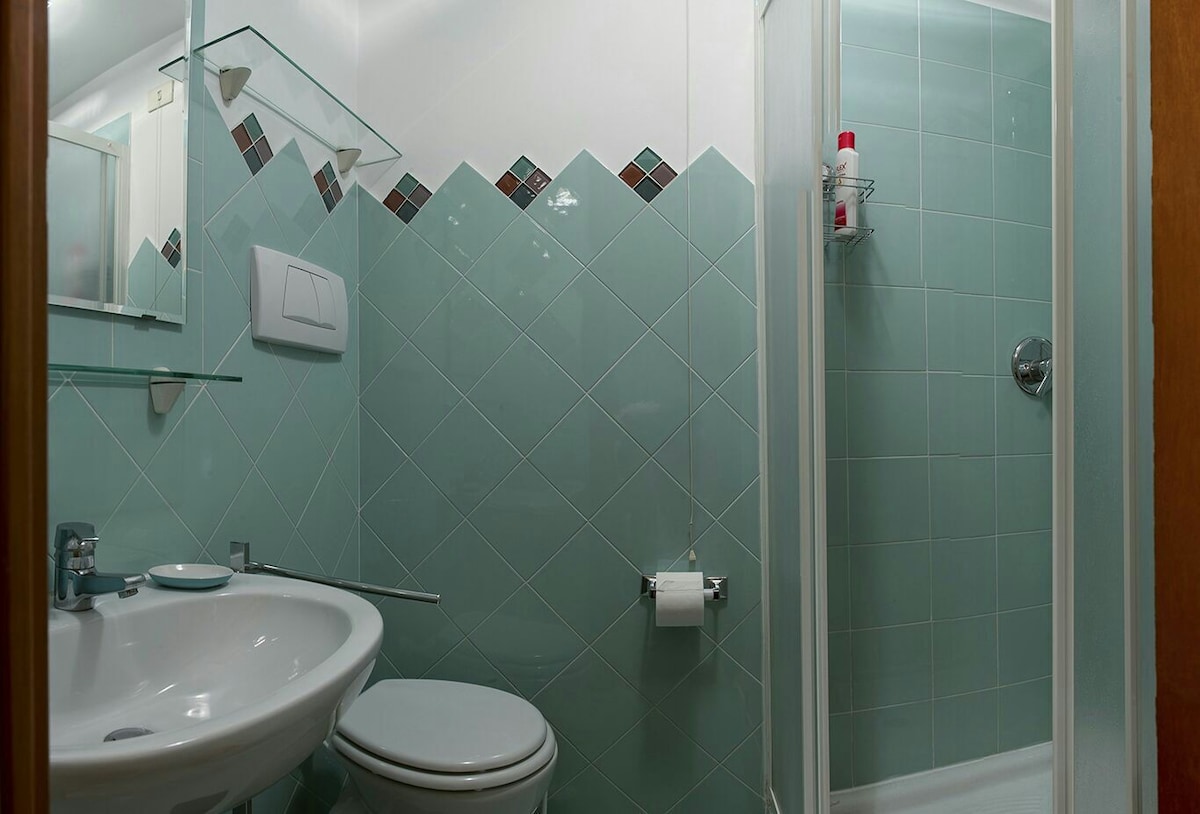 「Trevi」单人房，配备独立卫生间。