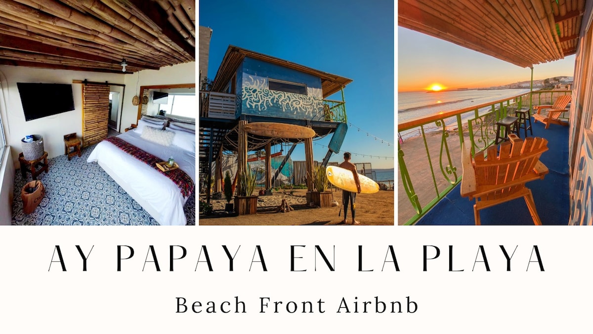 Ay Papaya en la Playa Cabin Beach出入/按摩浴缸