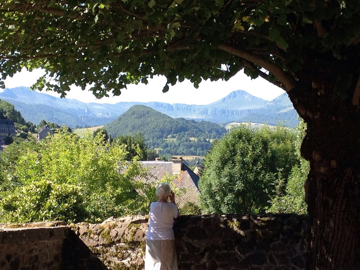 Maison de famille Cheylade Auvergne 17 couchages