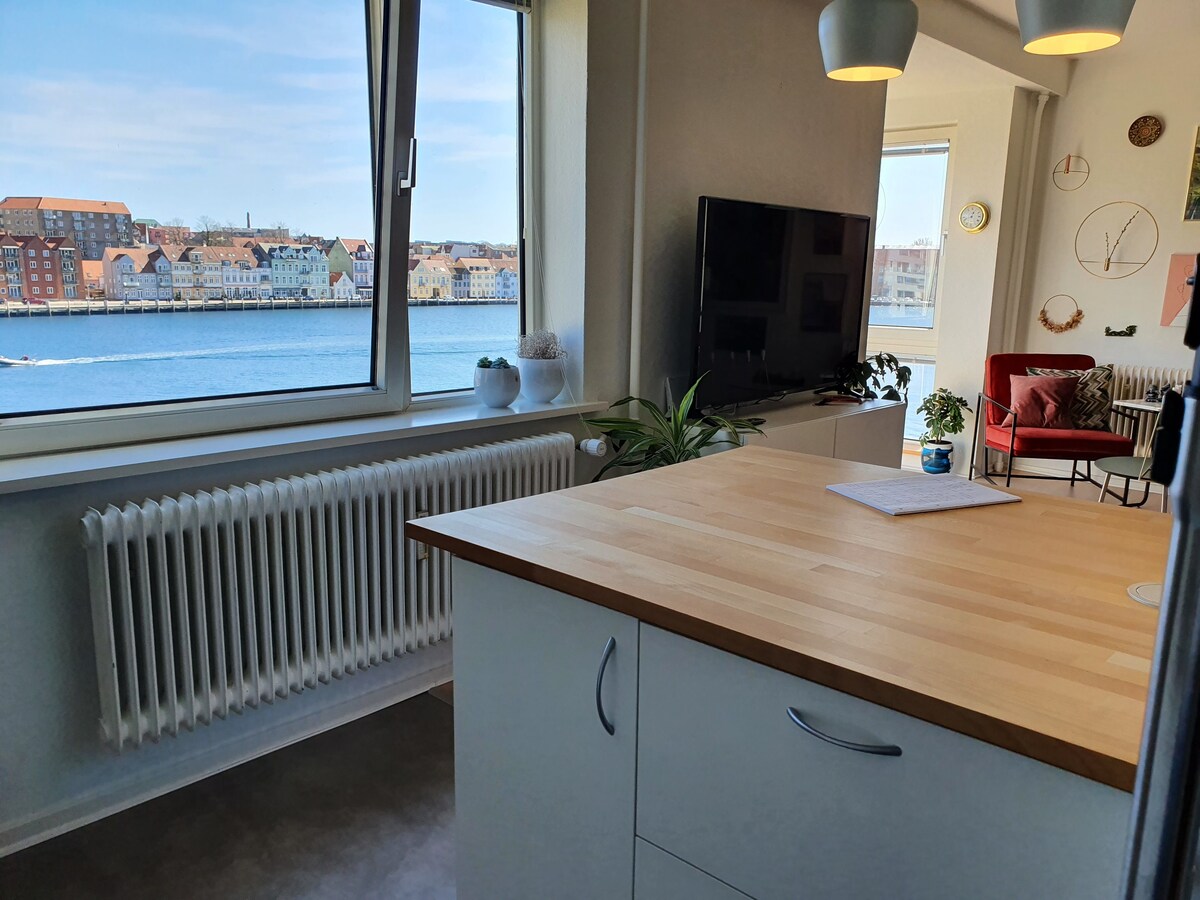 Great apartment with panoramic view of Sønderborg