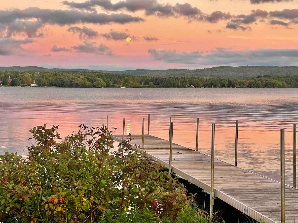 Chazy Lake ice fishing and snowmobilers welcome!