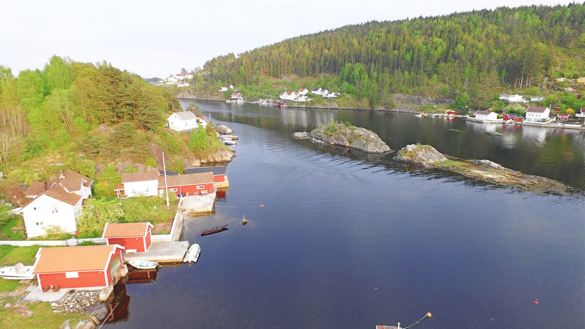 岛上的海滨小屋，靠近迷人的Kragerø