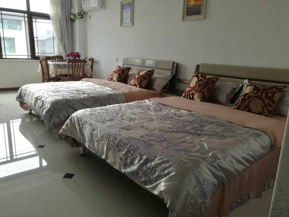 蓬莱阁八仙临海宝龙国际广场电梯复式精装公寓53栋 烟台市民宿