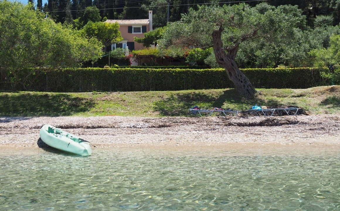 House with garden by the sea