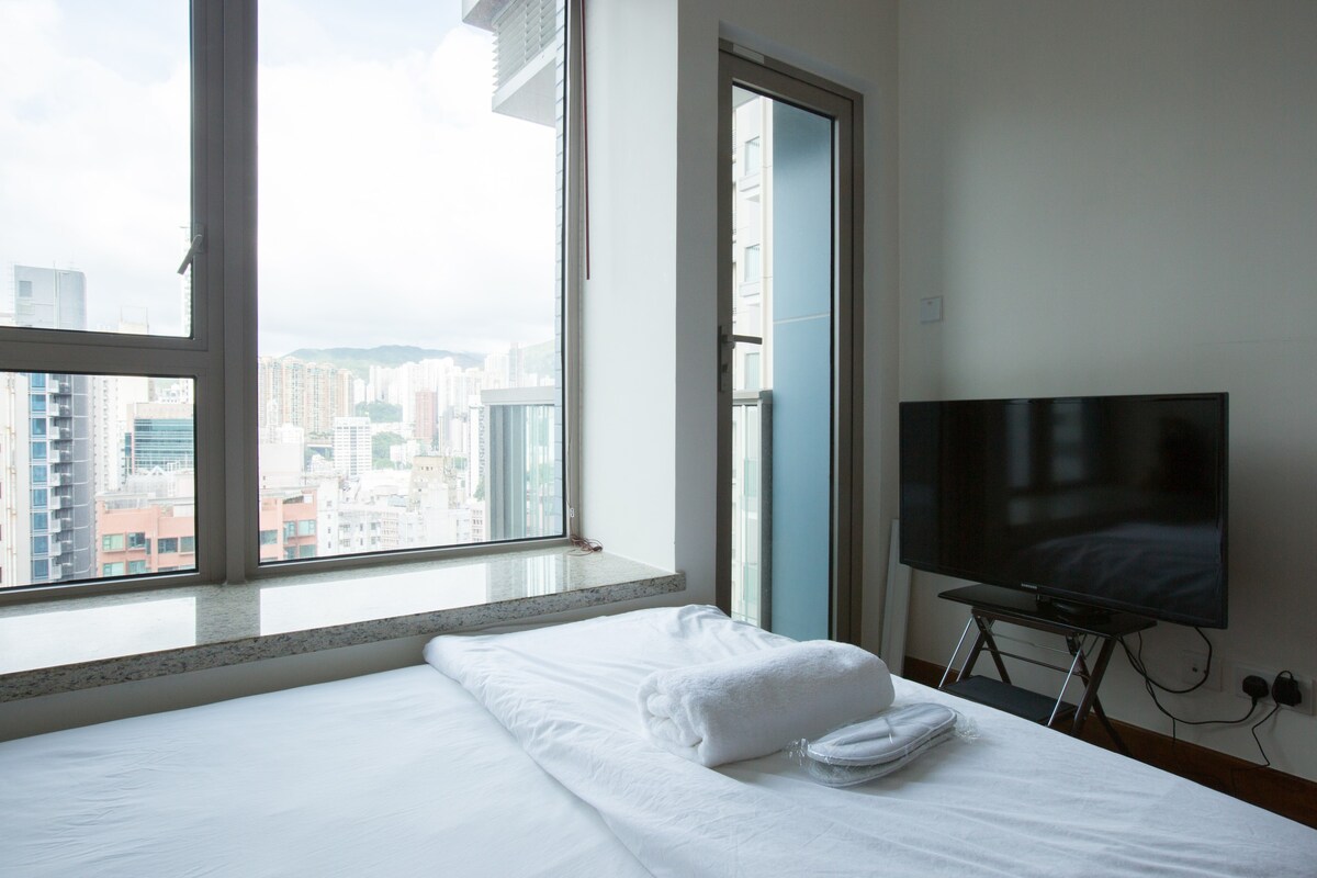 Wan Chai MTR风景优美的豪华单人床公寓