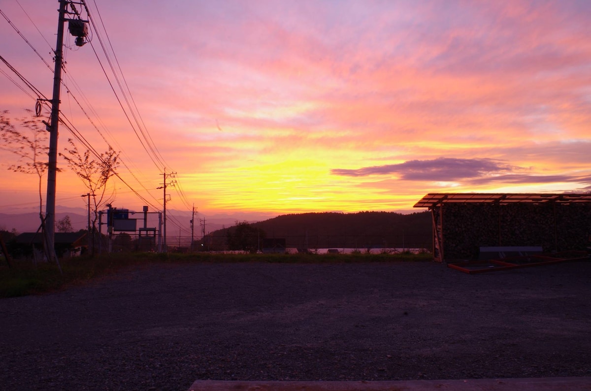 [Tateshina Plateau Evening Terrace]仅限于一组星落的露台　