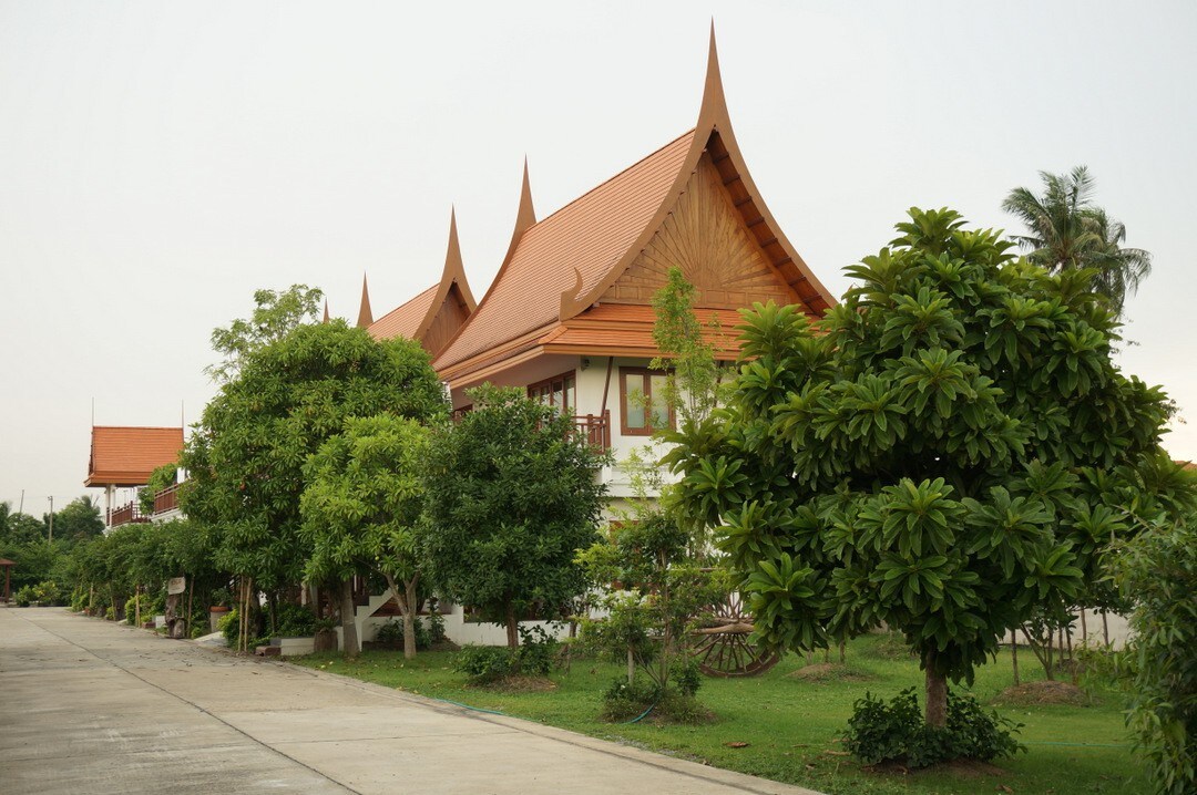 Twin Bedroom Traditional Thai Style with Greenery