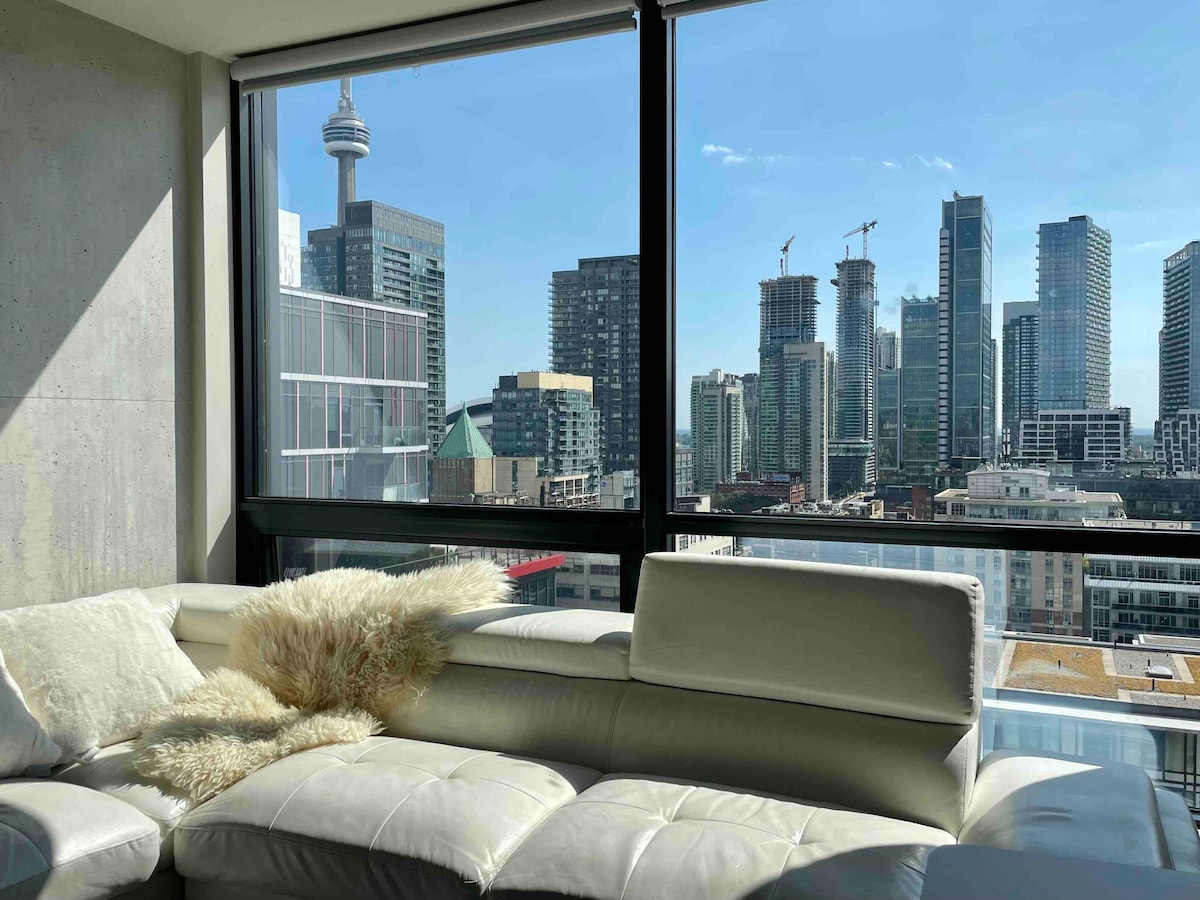 Beautiful Condo Suite: CN Tower View+Gym+Patio BBQ