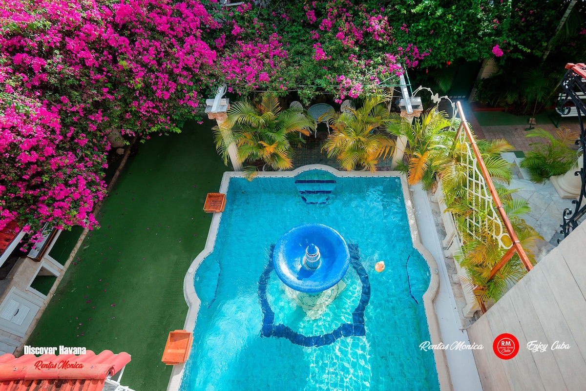 哈瓦那别墅经典泳池和令人惊叹的房东无线网络