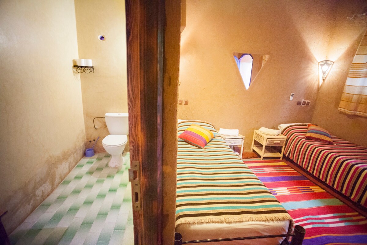 La Petite Kasbah *带2张1米宽单人床的双人房