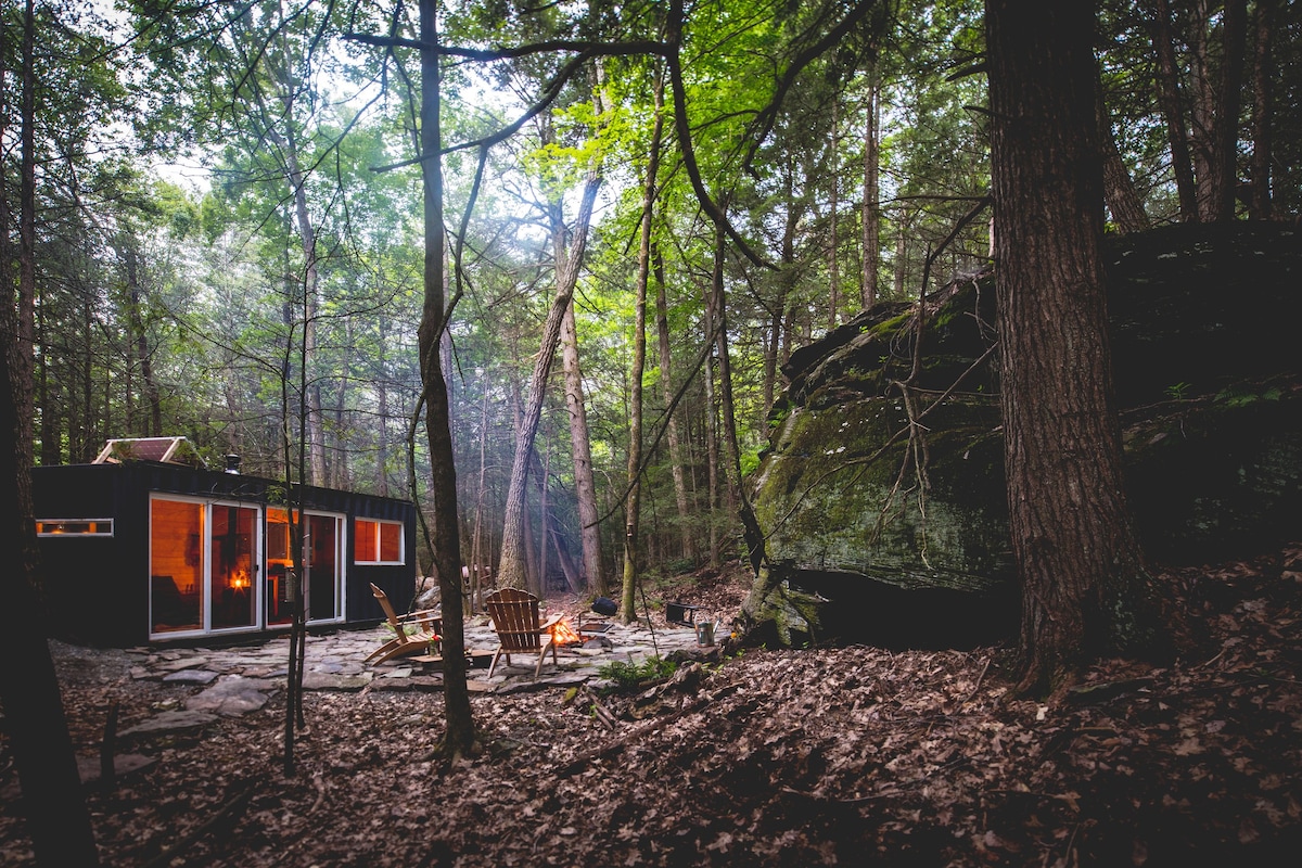 卡茨基尔的集装箱小屋