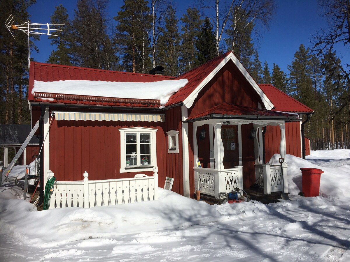 Mysig stuga nära Klövsjö-Vemdalens fjällområde