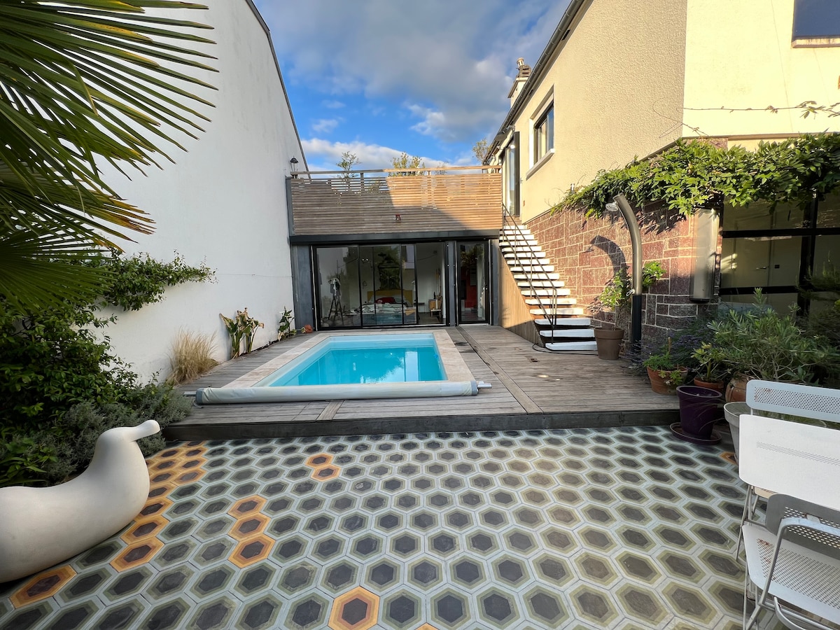 Maison d'architecte avec piscine (Rennes)