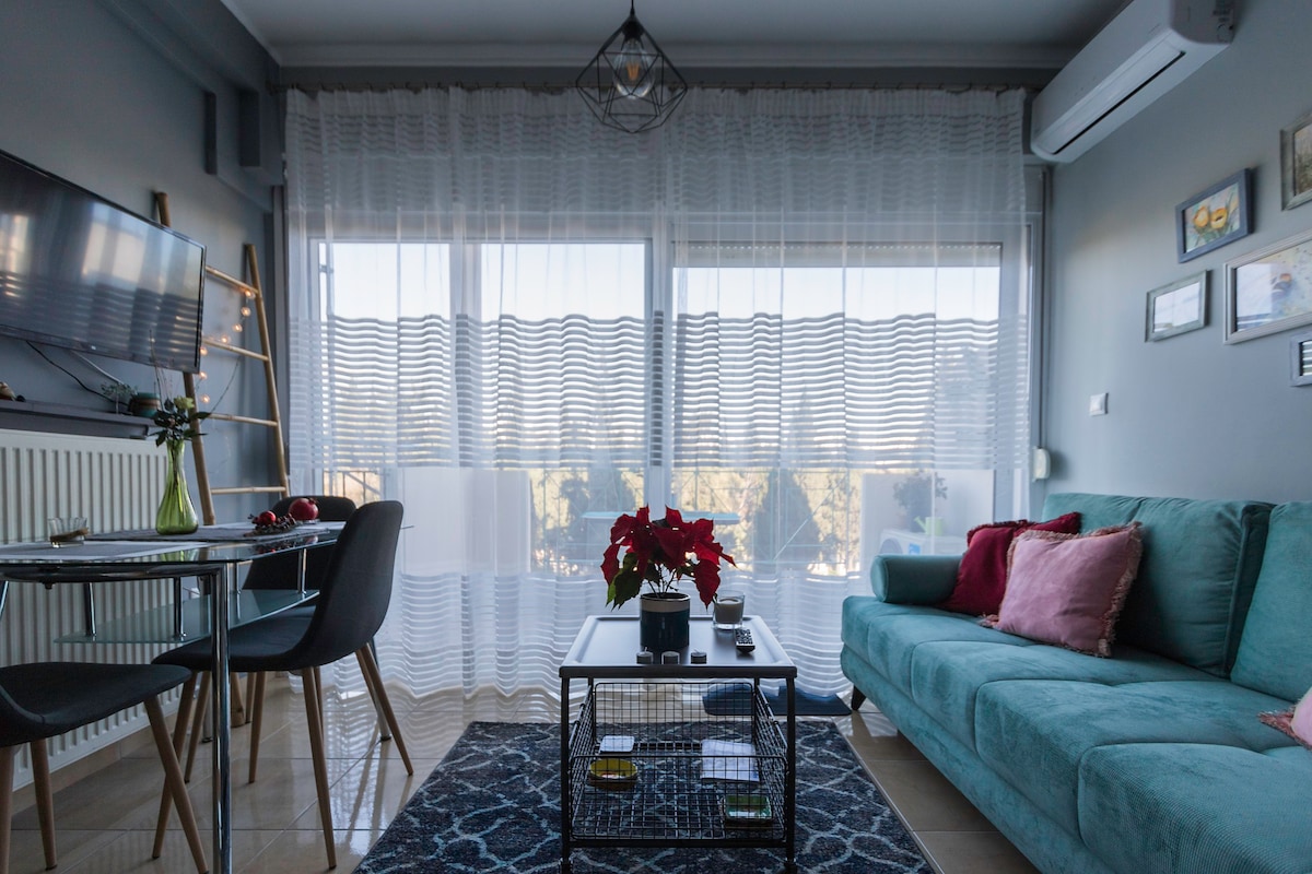 可爱的公寓，可欣赏雅典卫城景观