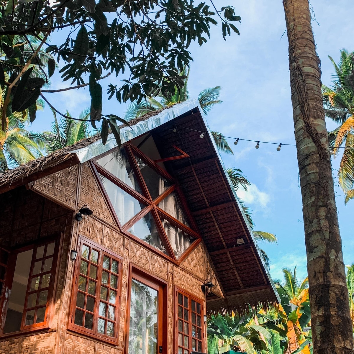 Areca Palm Hut is a modern bahay kubo