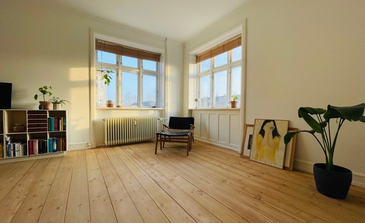 位于时尚的Nørrebro舒适房间