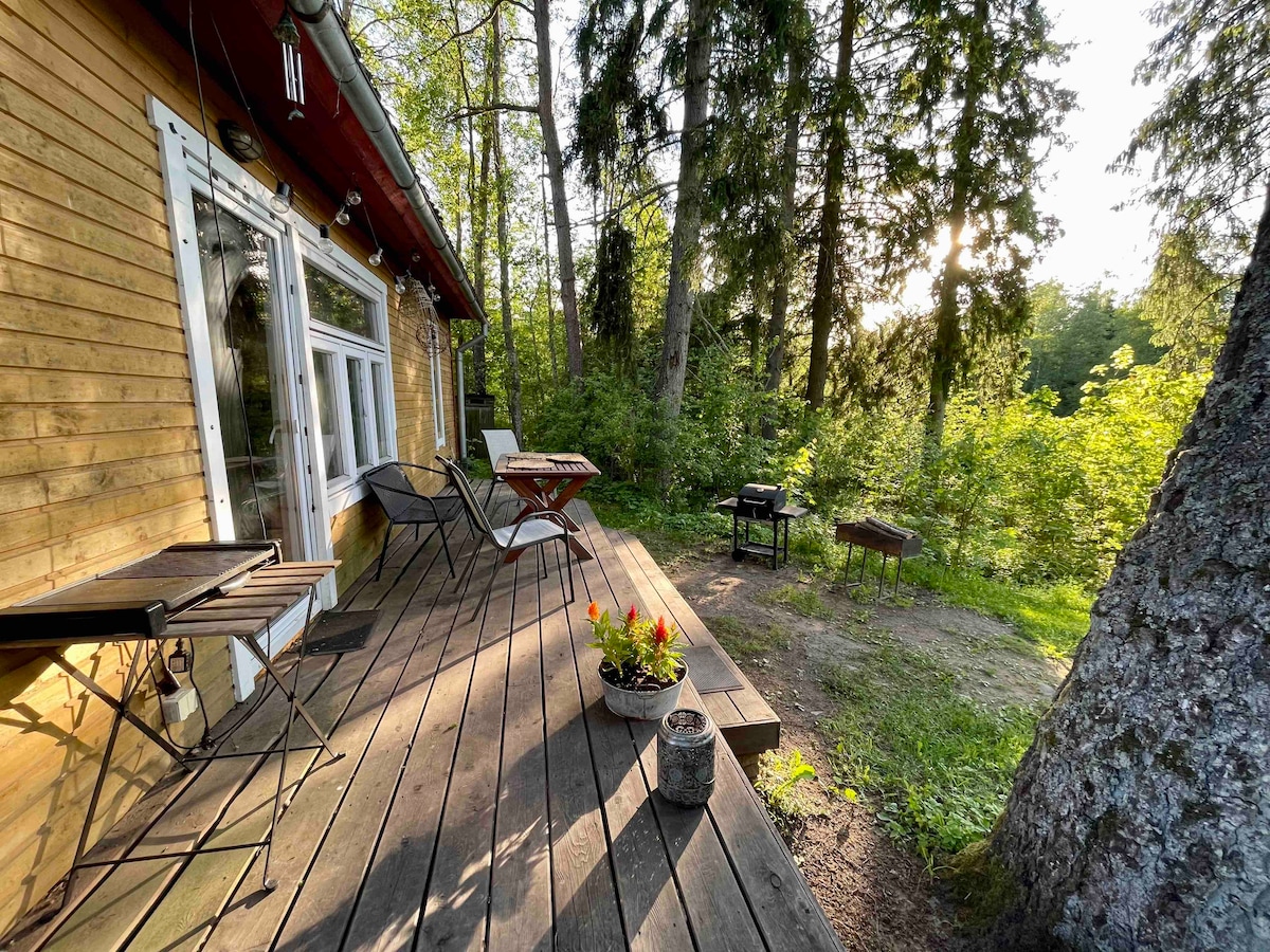 Sauna house in the nature