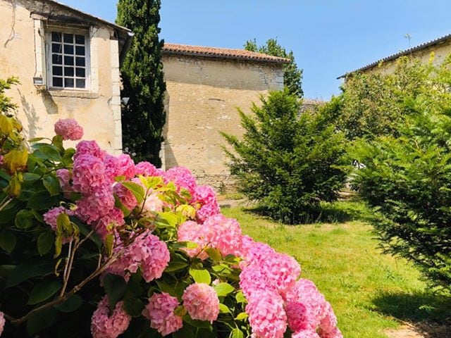 Les Hortensias, proche  Futuroscope, jardin clos