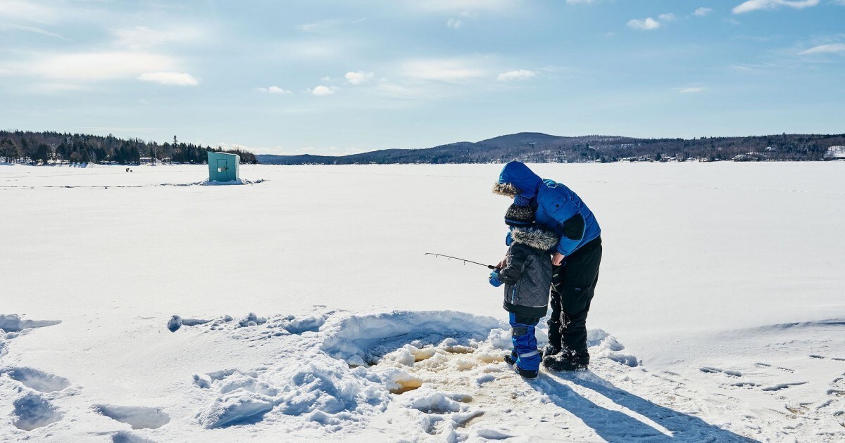 Détente au lac Memphrémagog + pêche sur la glace