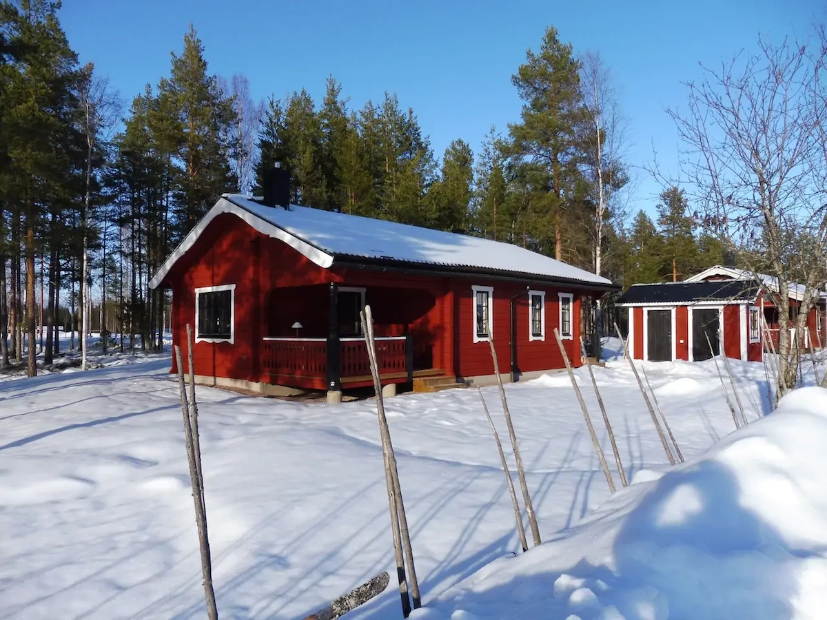 Sollerön上的向日葵、舒适而新鲜的小屋