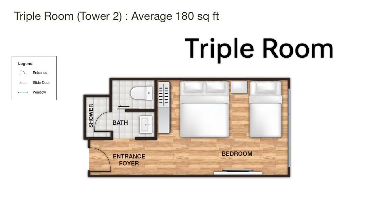 First World Hotel -Y3-(Y5 Triple Room)云顶第一酒店Y5 3人房