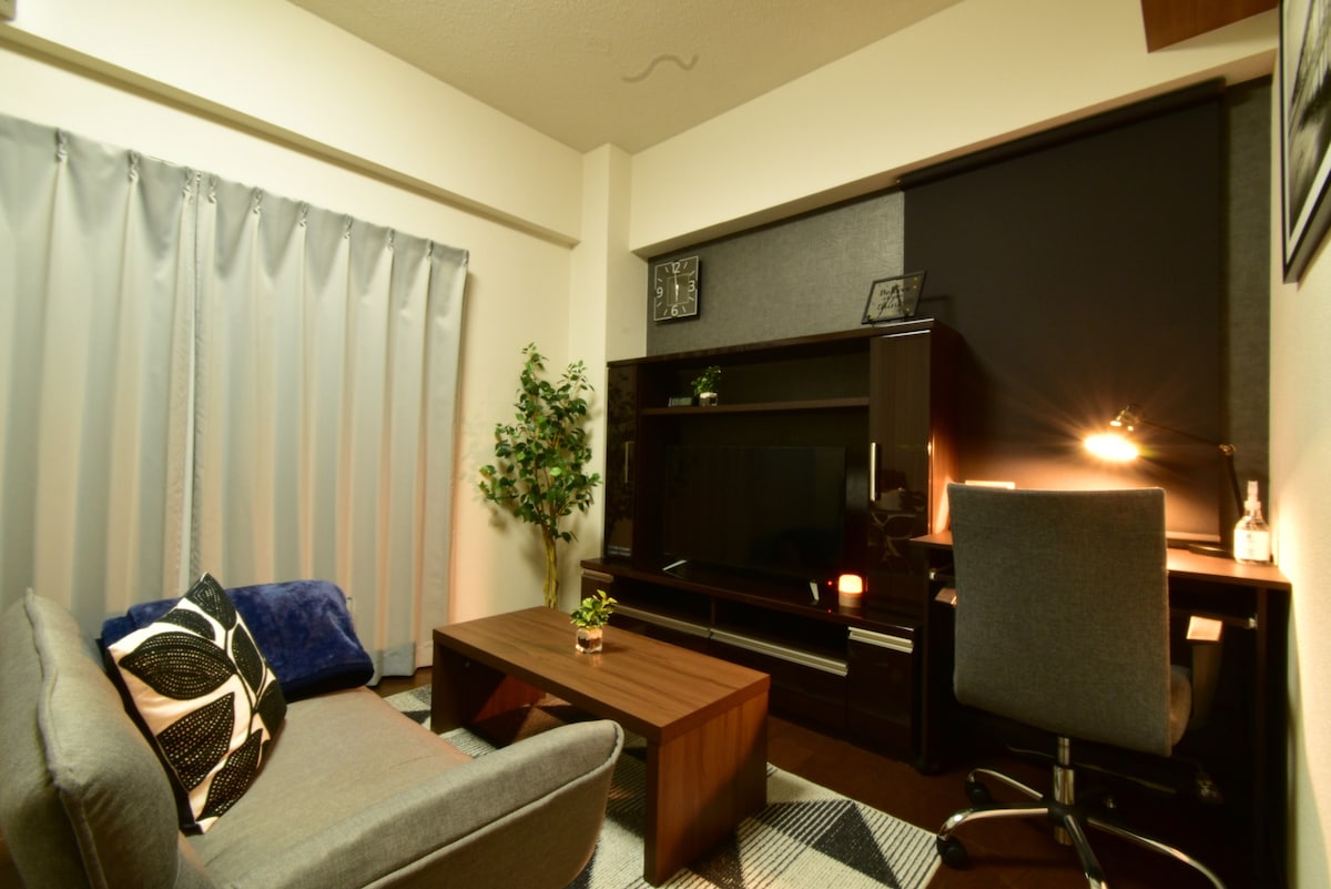 [Alphabed Takamatsu Nishikicho Ł # 405]☆高松站附近的独立房间，推荐远程工作和长期住宿