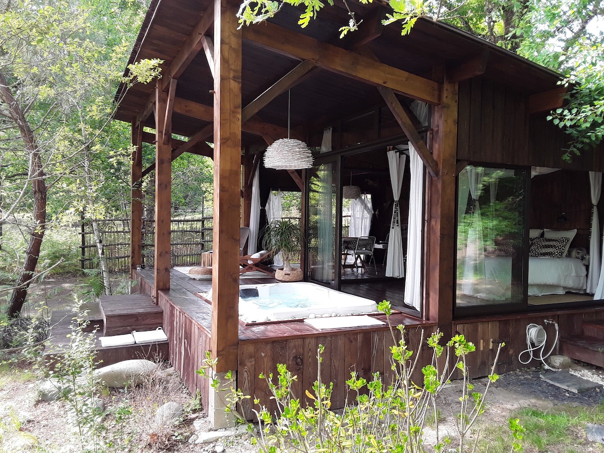 Cabane Lodge et spa sud Gironde