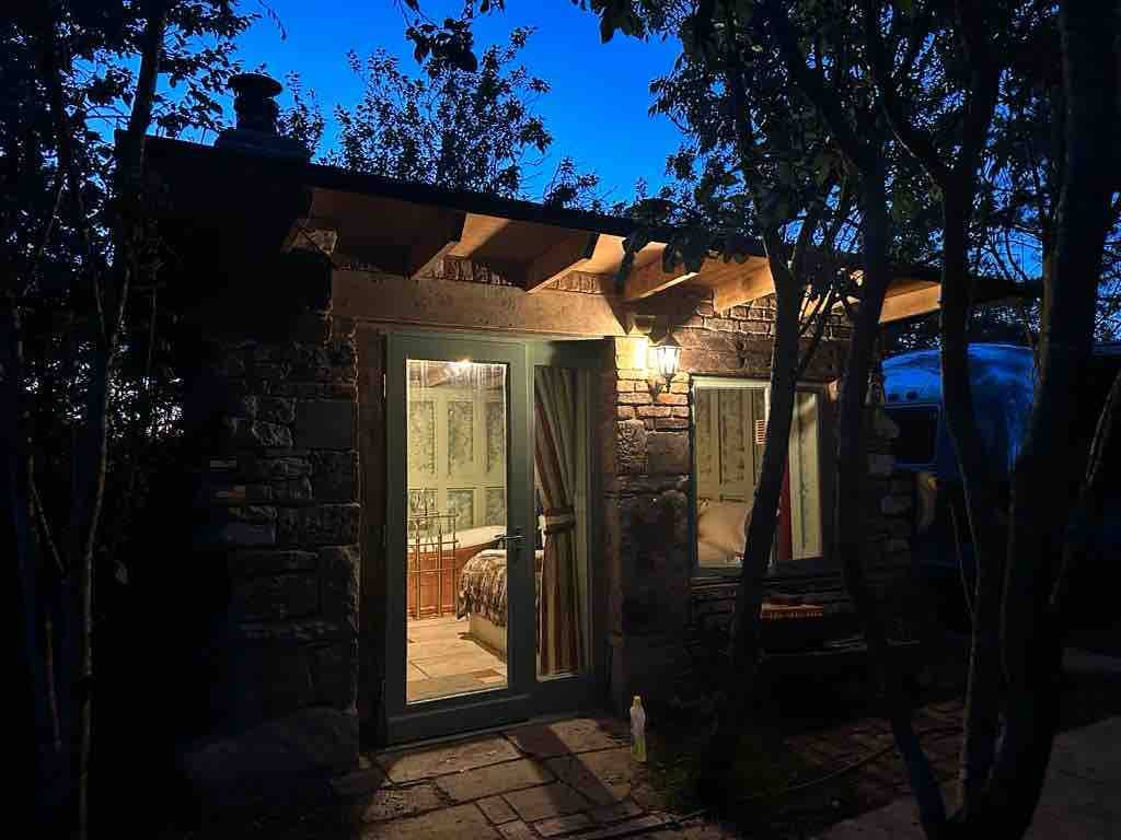 Lakeside Bothy - log burner and copper bath