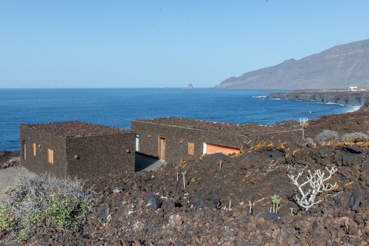 海边独一无二的火山之家