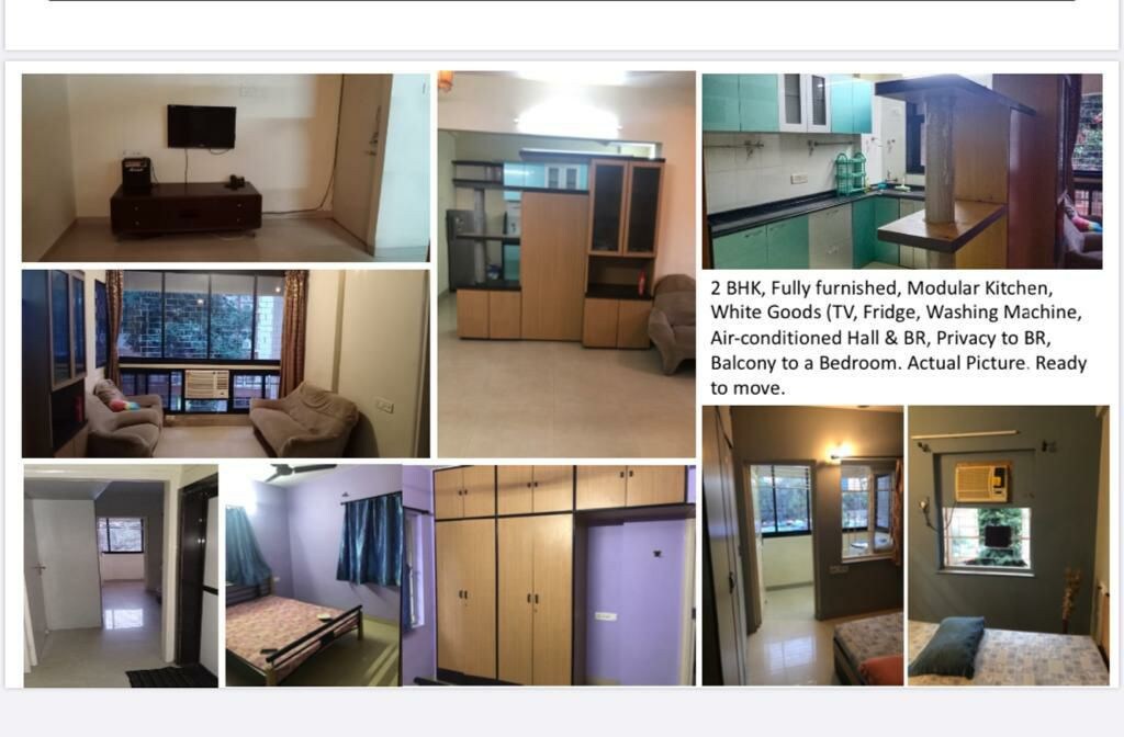 2BHK装潢精良的公寓@ Wasli -南孟买