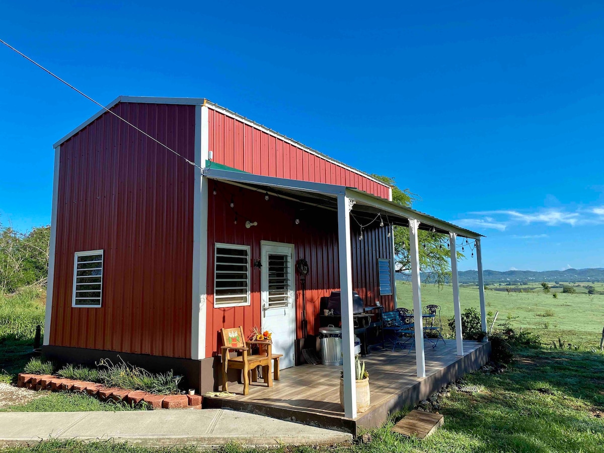 Charming red barn in La Parguera