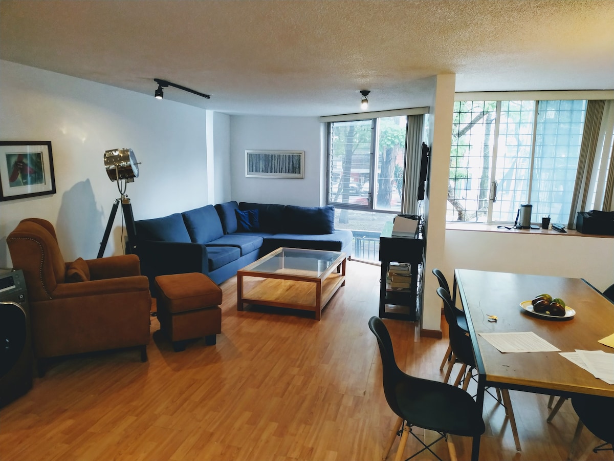 共用公寓内的舒适现代化房间