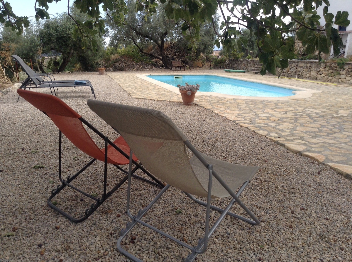 Landelijke woning met zwembad in olijfboomgaard