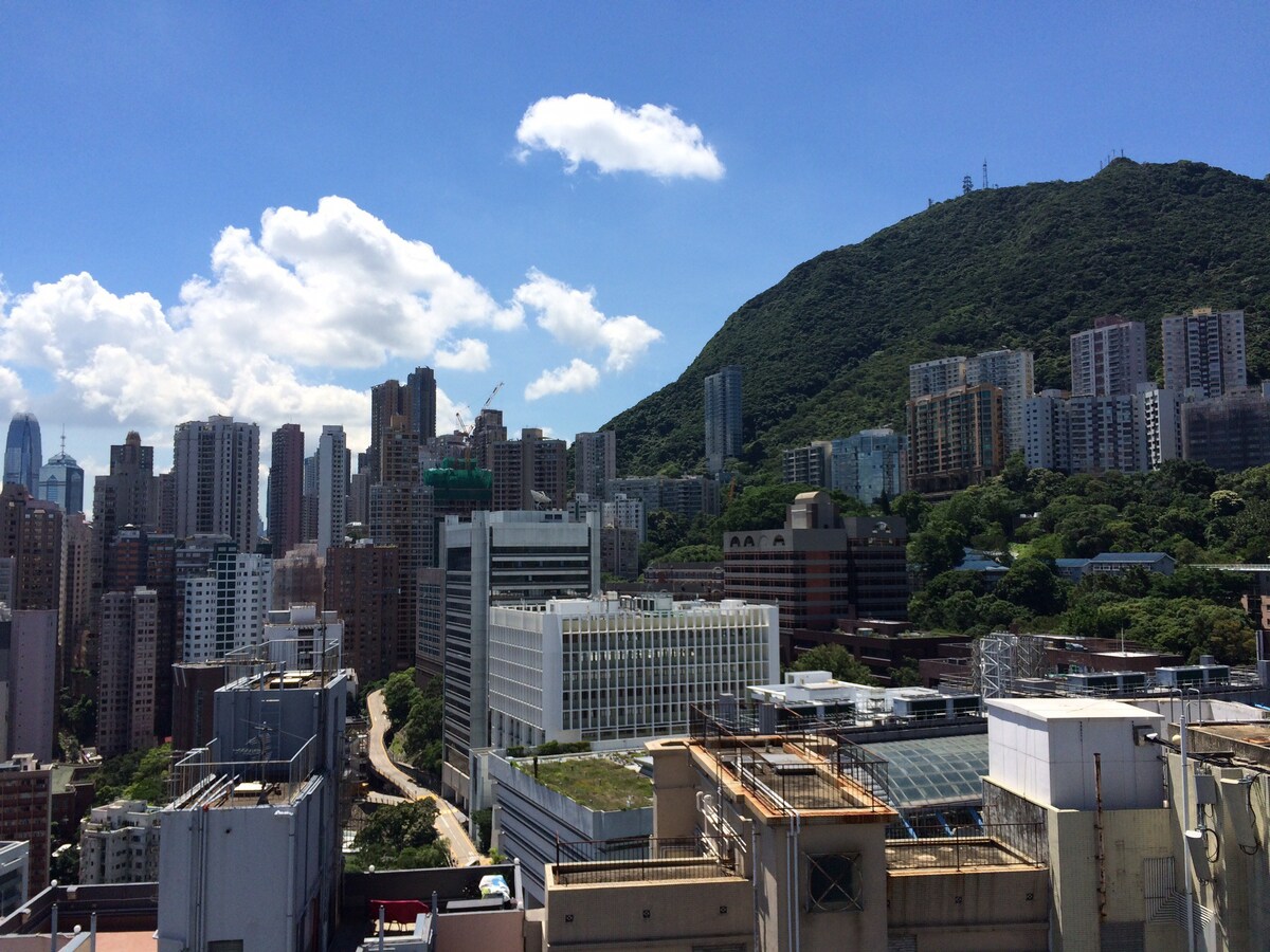 海景@香港西部舒适、全新、高楼层公寓+健身房