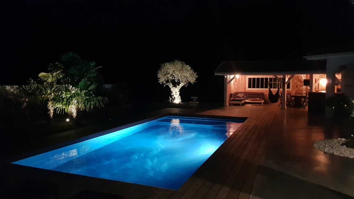 Maison bassin d' Arcachon avec piscine chauffée