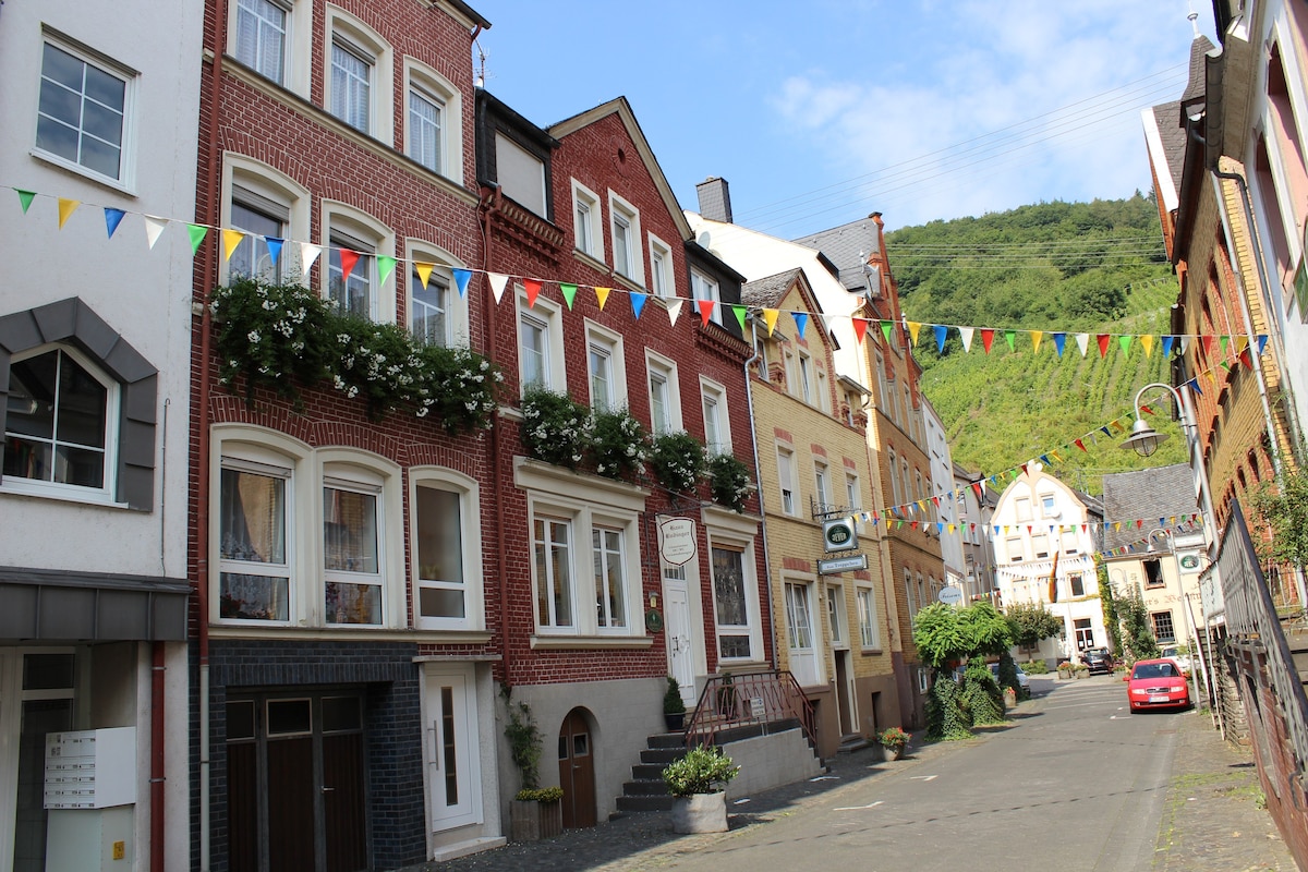 Appartements - Haus Budinger Balkon mit Moselblick