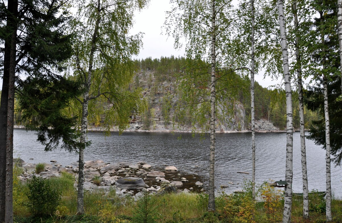 骄傲岩石，带便利设施的原木房间（ Saimaa ）
