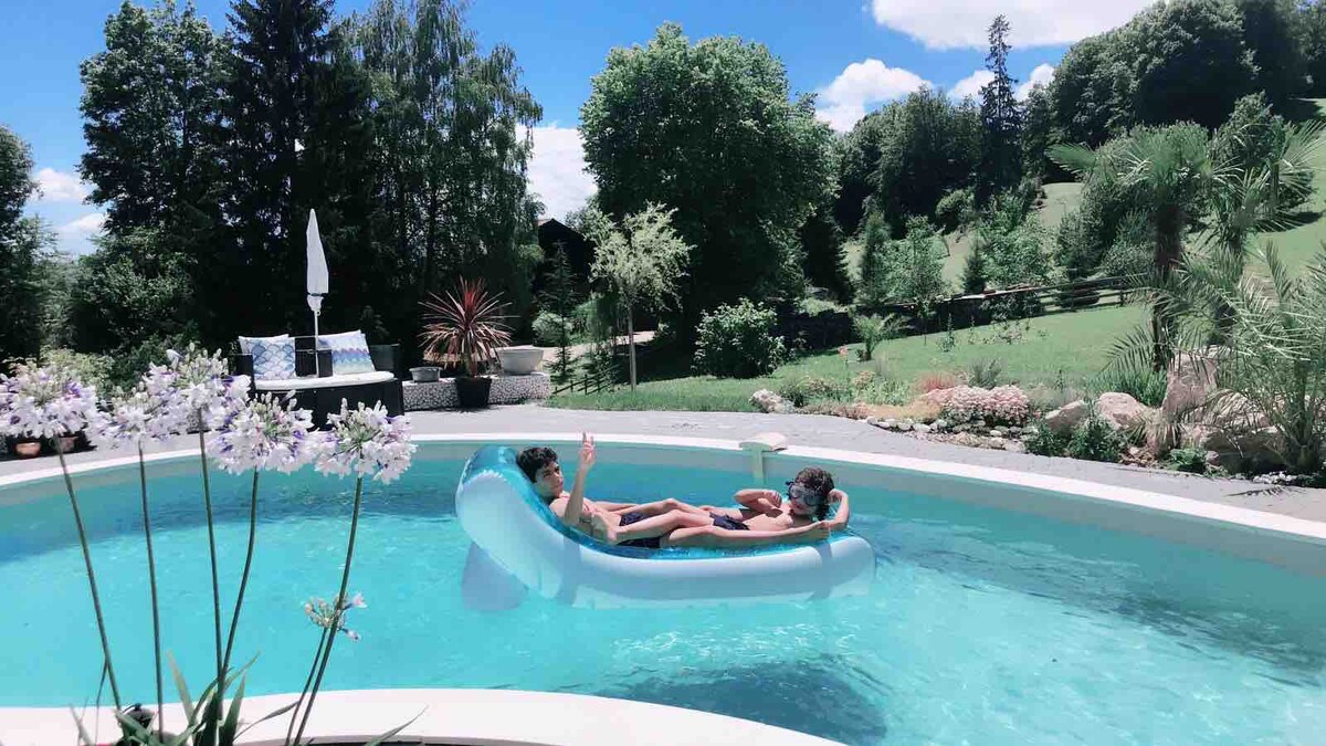 « Villa Tropical » piscine, fitness, jacuzzi int.