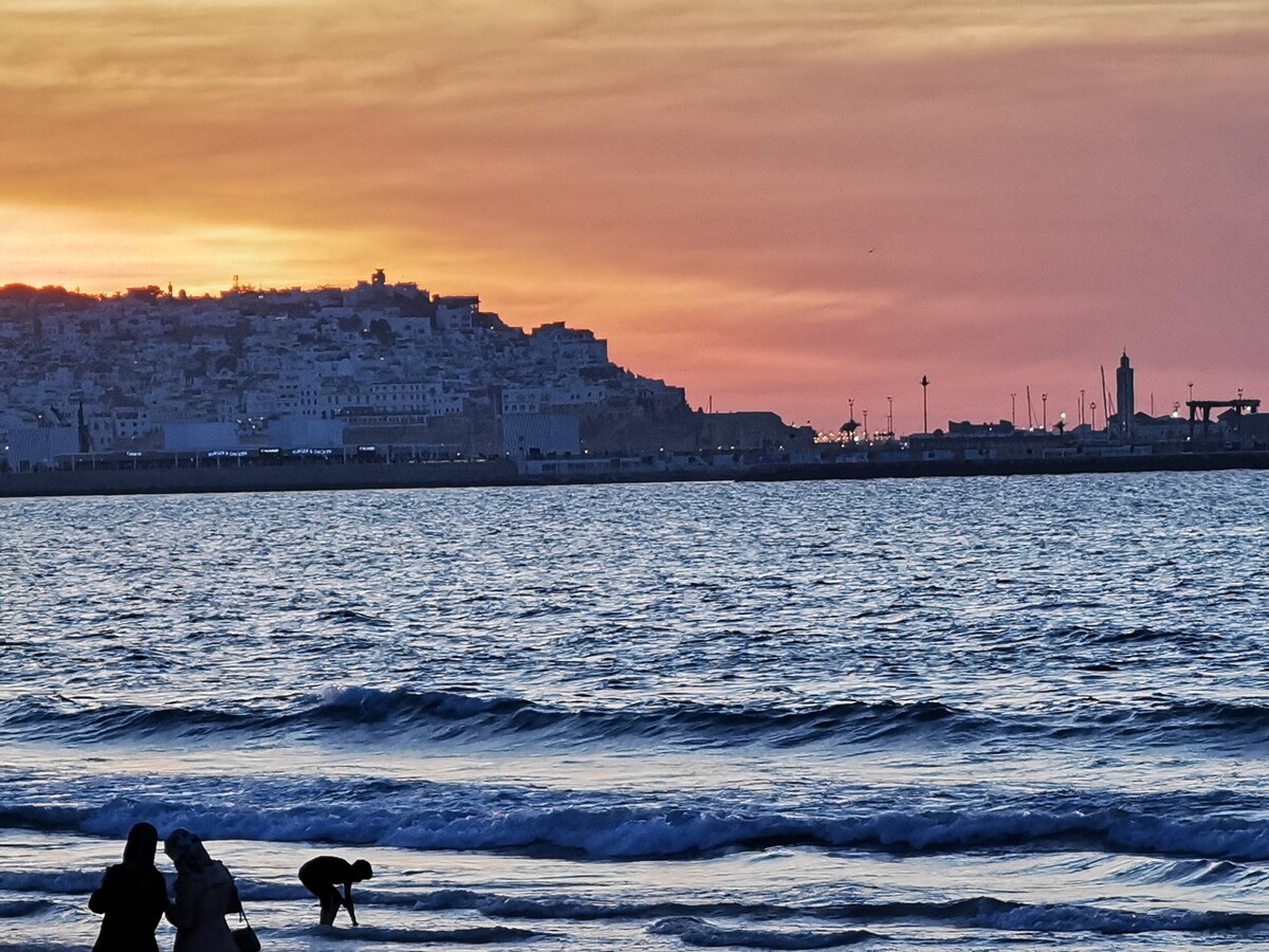 Tanger Strand Appartement mit Meerblick